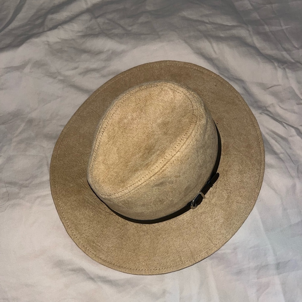beige suede womens hat